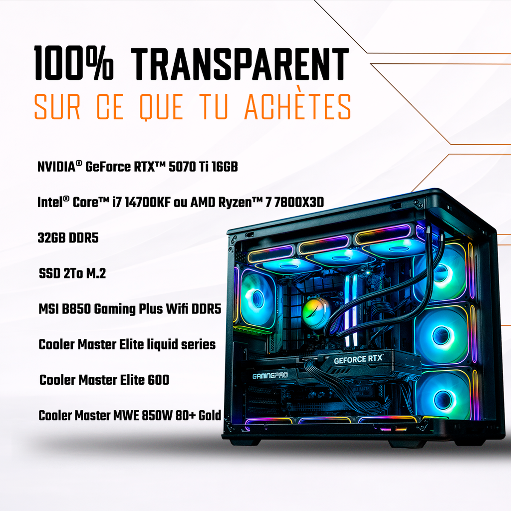 PC Rainbow V2 GEFORCE RTX™ 5070 Ti